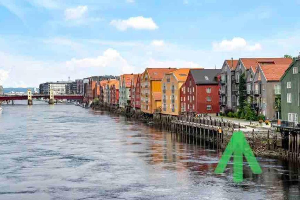 Apartament Bakklandets Perle 3-Roms Trondheim Zewnętrze zdjęcie